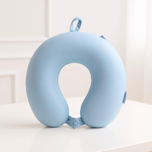 Подушка под шею "Ice" голубой