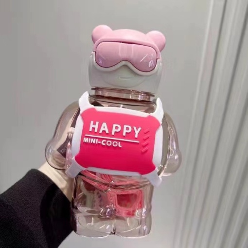 Бутылочка "Cool bear" розовый, 800мл оптом