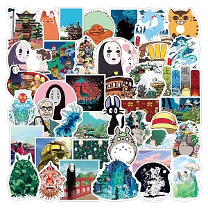 Наклейки для стикер бомбинга "Ghibli" №998, 50шт