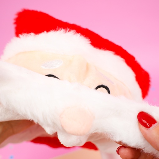 Шапка с двигающимися усиками "НГ Новогодняя" Санта Клаус