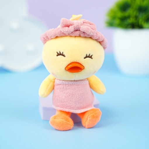 Мягкий брелок "Уточка в полотенце" 13 см