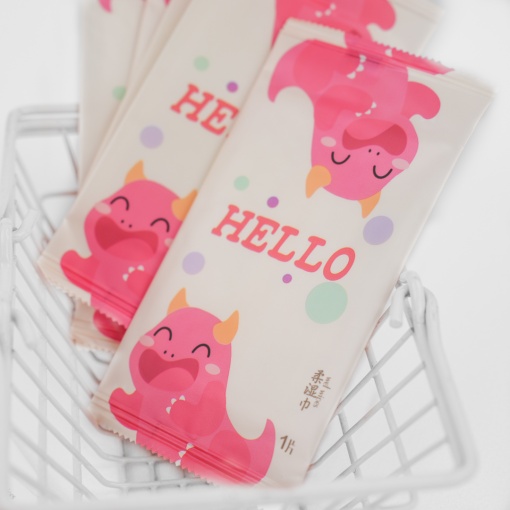 Влажные салфетки "Wet wipes" Hello, в ассортименте 1 уп.по 10шт.