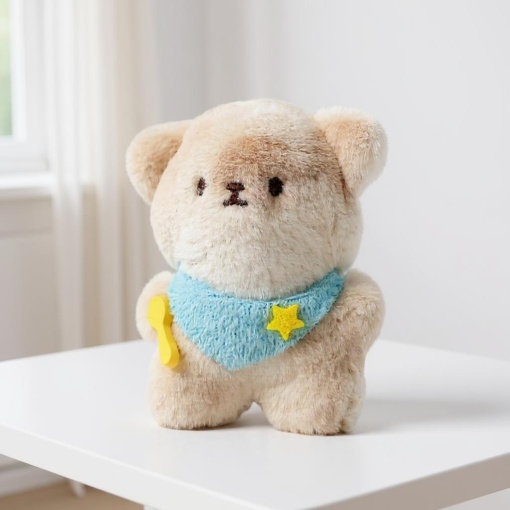 Мягкий брелок "Котик с ложкой" 