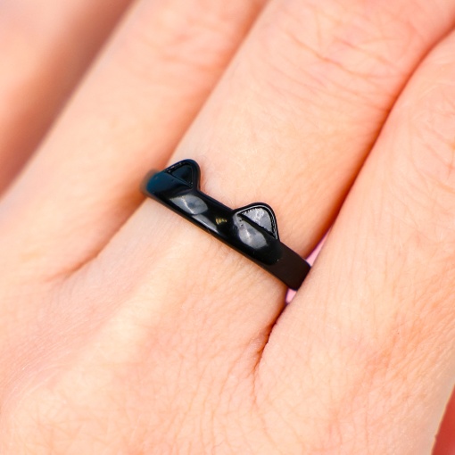 Кольцо "Neko" черный
