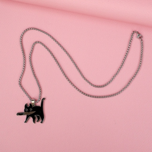 Кулон на цепочке "Black Cat"