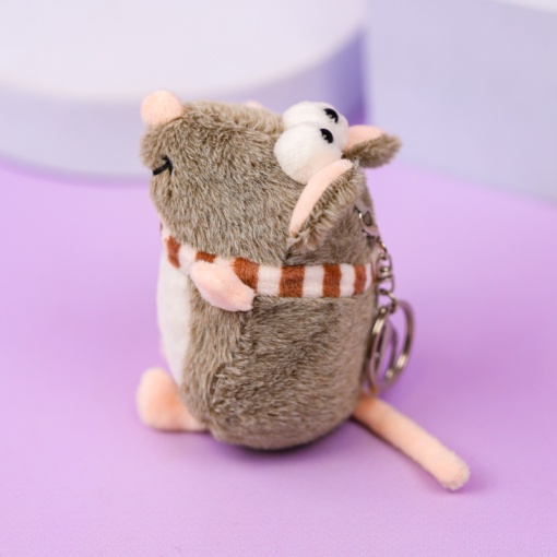 Мягкий брелок "Мышка" 10 см