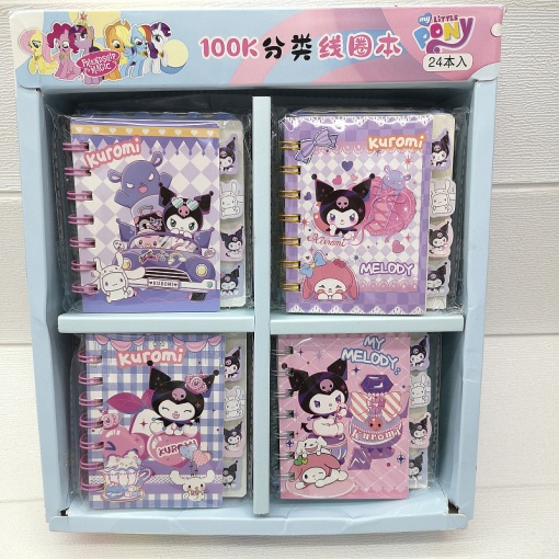 Набор блокнотов "Куро" №103-6, 9х10,5см, в ассортименте 24шт