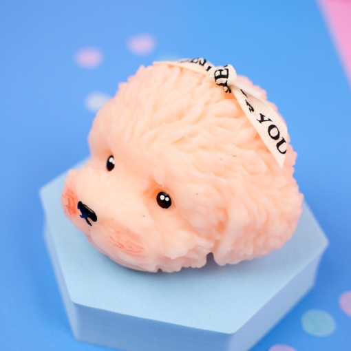 Свеча-арома "Teddy Dog" розовый  оптом