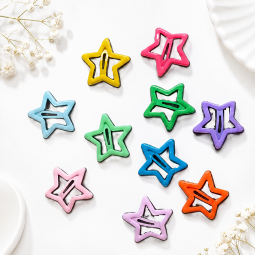Набор заколок "Y2K STARS" colorful, 10шт