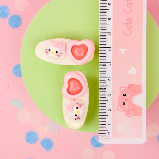 Набор заколок для волос "Love Kt" №3, розовый  2 шт.