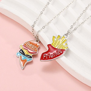 Кулон парный "Best Friends" фастфуд, 2шт