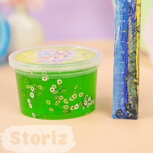 Слайм "Kawaii" полупрозрачный (зелёный), с наполнителем + авокадо, 200 гр. STORIZ