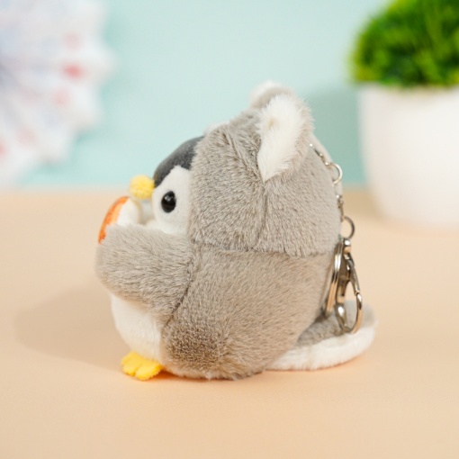 Мягкий брелок "Пингвин в костюме сиба-ину "10 см