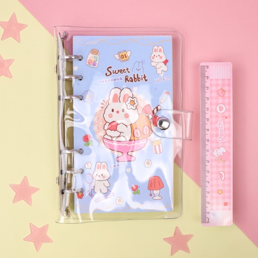 Блокнот "Sweet Rabbit" голубой, 9,5х17 см