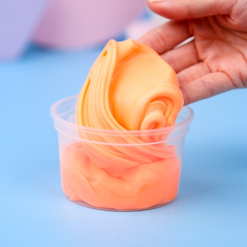 Слайм "Котик в акуле", серия Butter (оранжевый), 150гр. STORIZ