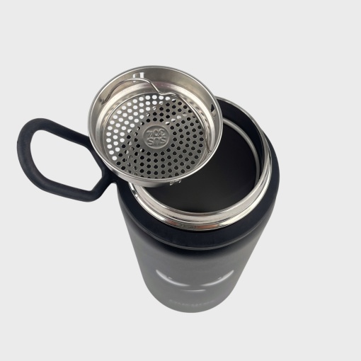 Термос-кружка "Gucgres" злой взгляд, черный, 550мл оптом