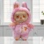 Мягкая игрушка "Labubu Zimomo" сердечко, taidai, светло-розовый, 30см
