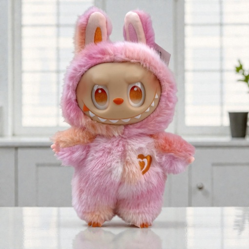 Мягкая игрушка "Labubu Zimomo" сердечко, taidai, светло-розовый, 30см