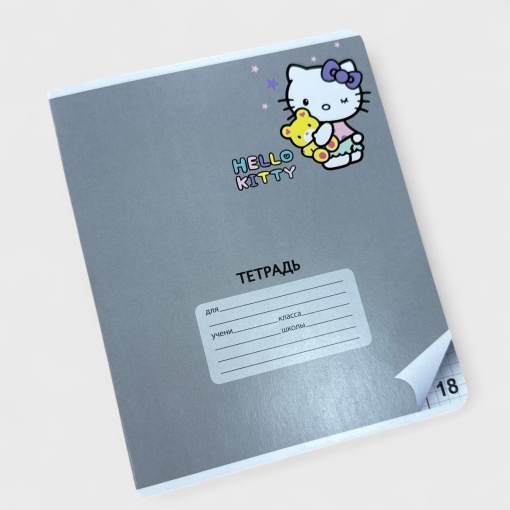 Тетрадь "Hello Kitty" color, A5, 18 листов (клетка), в ассортименте,1шт