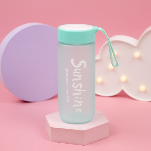 Бутылочка "Believe" матово-зеленый, 600 мл оптом