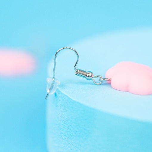 Серьги "Облака" розовые