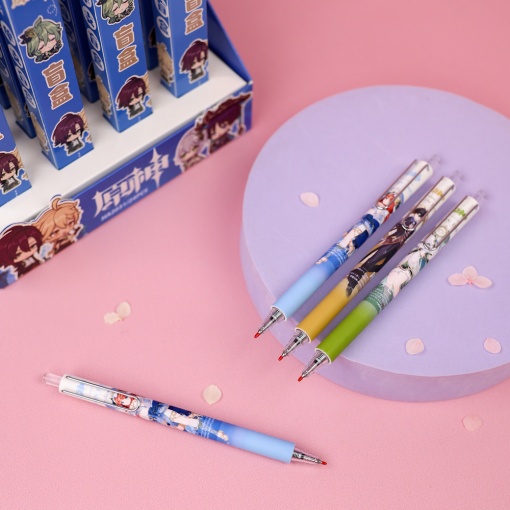 Набор ручек "Genshin Impact" 2031, в шоу-боксе, 24шт