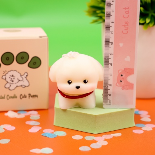 Свеча-арома "Good" Cute Puppy, белый  оптом