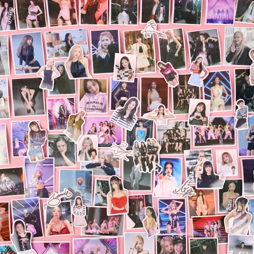 Наклейки для стикер бомбинга "K-POP" Blackpink (100 шт.)