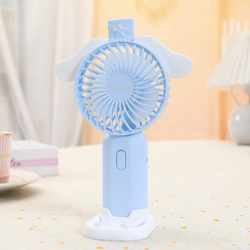 Вентилятор ручной "LingPan" с подставкой, Cinnamon