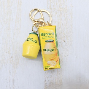 Брелок "Korean milk" banana, желтый