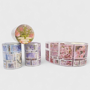 Набор наклеек в рулоне "Цветы" в ассортименте 1шт