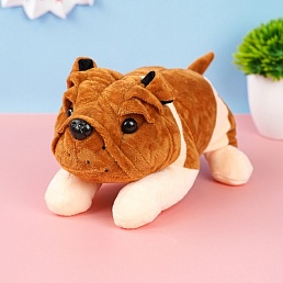 Мягкая игрушка "Шарпей" рыжий, 27см