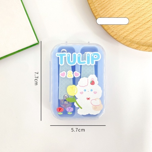 Набор для маникюра "Tulip" зайка, голубой