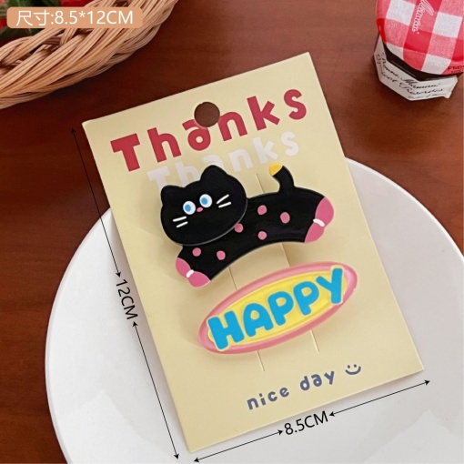 Набор заколок "Cat" happy 2шт