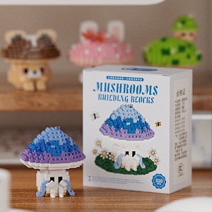 Конструктор "Mushrooms" Синий гриб №7252 (310 деталей)