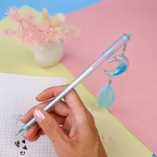 Ручка "Лунное Перо", голубой