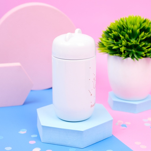 Термос "Star bear" белый, 220мл оптом