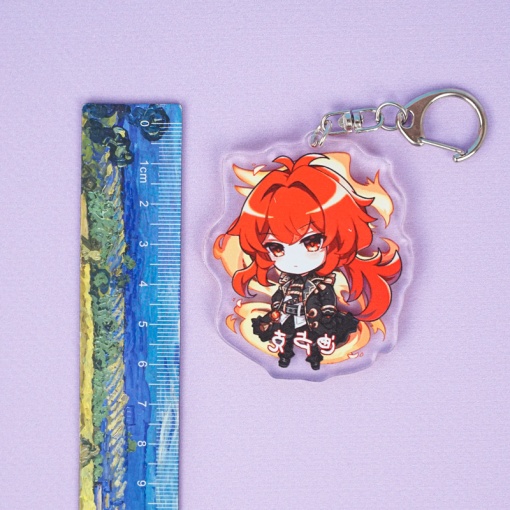 Брелок акриловый "Genshin Impact" Дилюк №12