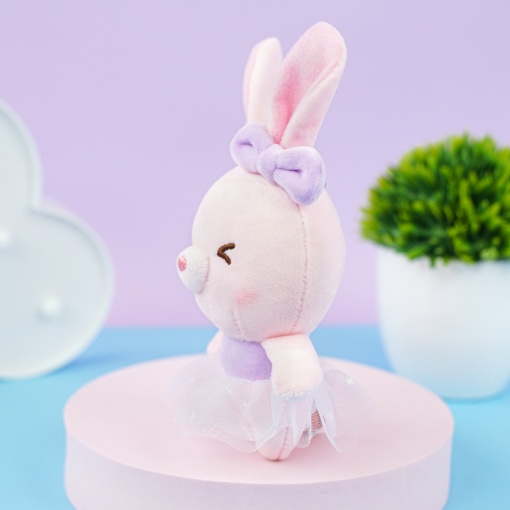 Мягкий брелок "Зайка в балетной пачке" 13 см