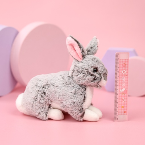 Мягкая игрушка "Милый Кролик" серый, 22 см