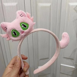 Ободок "Кот Дайдзин" розовый