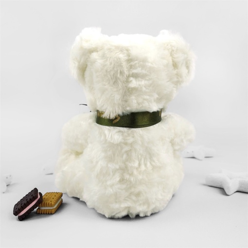Мягкая игрушка "Мишка с бантиком" 20см, белый