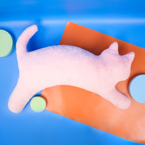 Мягкая игрушка-подушка "Кошечка Мяу" розовый, 100 см