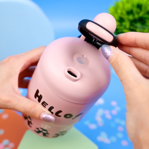 Термос "Cat" Hello розовый, 420 мл. оптом