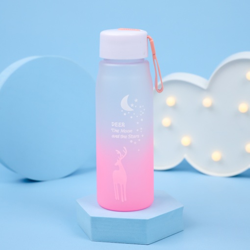 Бутылочка "Deer" розовый, 500 мл оптом