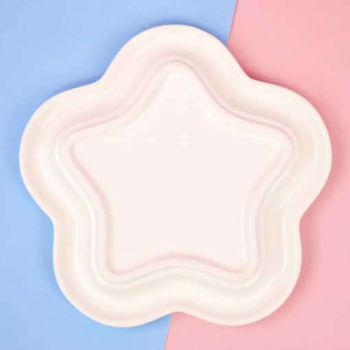 Тарелка "Цветок" белый, 15см оптом