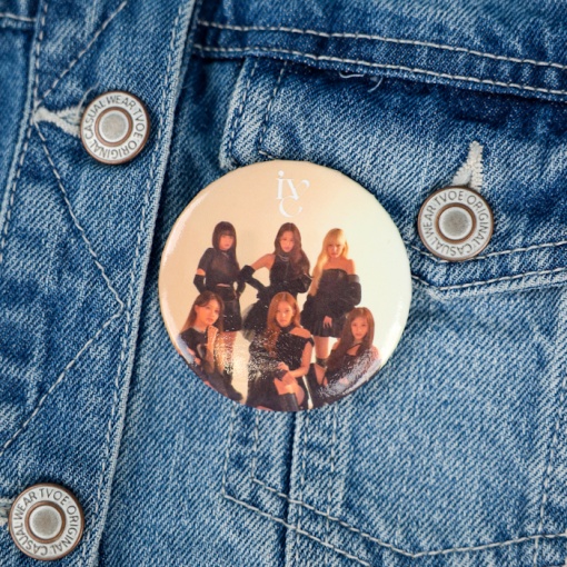 Значок круглый "K-pop" Ive №1, 56мм