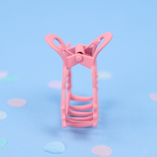 Заколка-крабик для волос "Kt", розовый