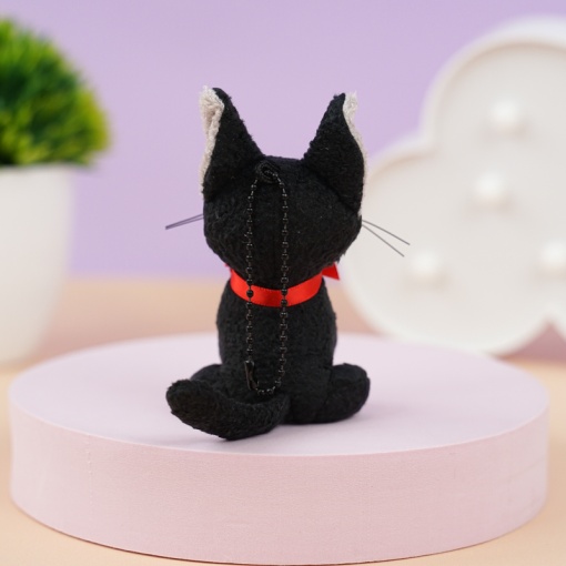 Мягкий брелок "Черный Кот" 9 см