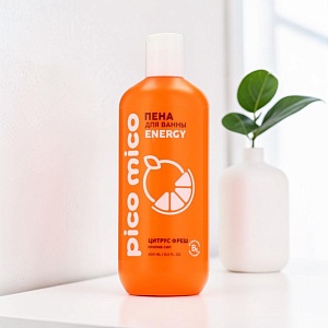 Пена для ванны "PICO MICO" аромат цитрус-фреш, прилив сил, 400 мл